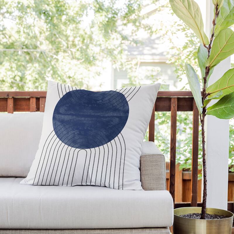 TMSbyNight Blue Perfect Balance Throw Pillow