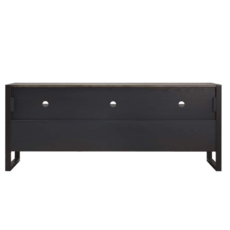 Leick Home 84360 Ender Mixed Metal and Wood TV Stand - n/a