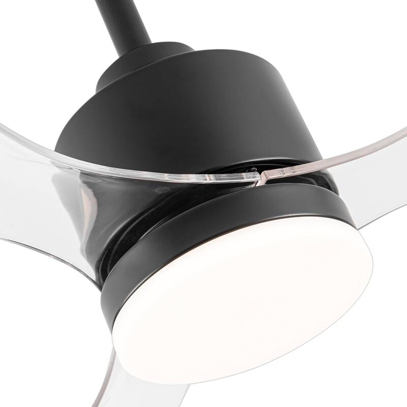 52 Inch LED Ceiling Fan with Lights Remote(3-Blade)