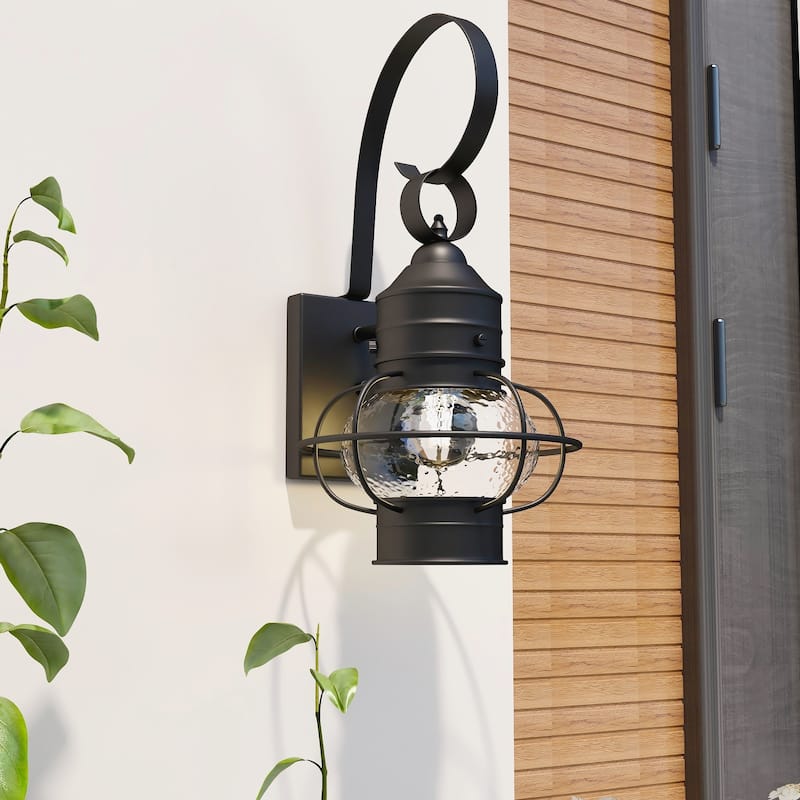 1- Light Outdoor Wall Lantern Light - 9"x10.72"x17.51"