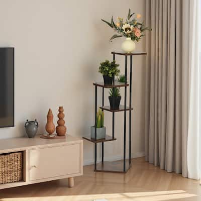 Homy Casa Multi-Tier Plant Stand, Modern Display Shelf for Plants