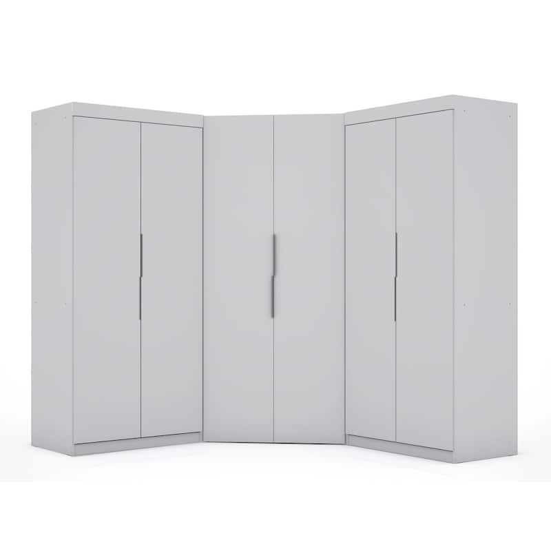 Manhattan Comfort Mulberry 6-Piece Wardrobe Closet