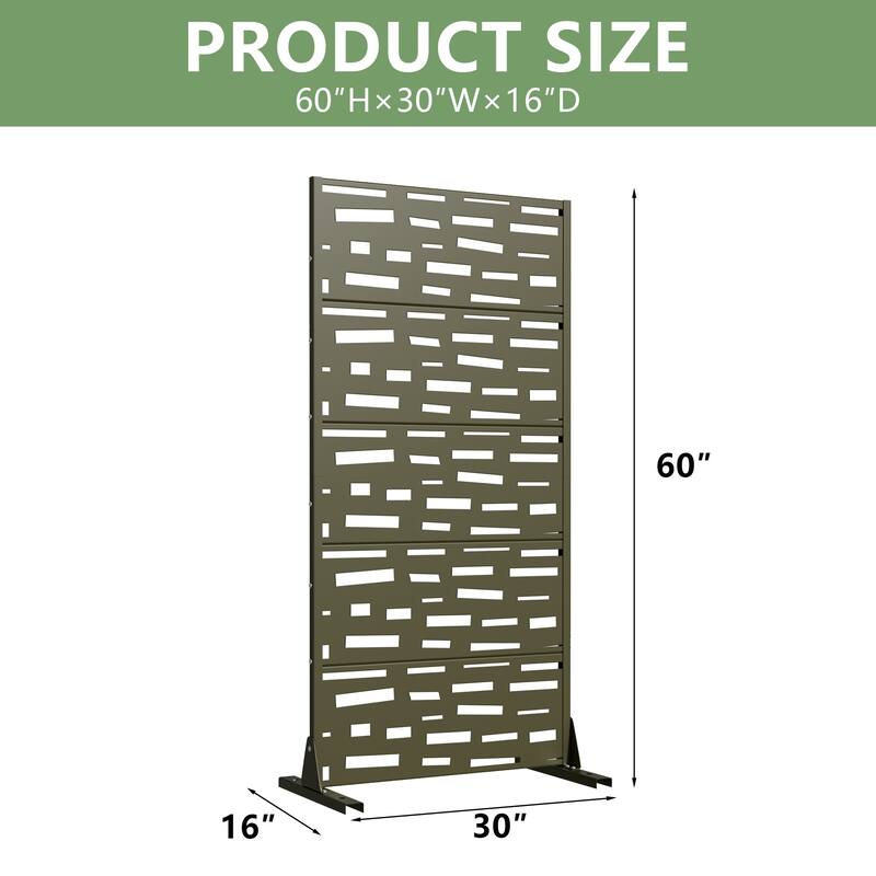 Outdoor Privacy Screen Metal Privacy Screen Panel Free Standing