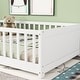 preview thumbnail 47 of 58, Twin size Floor Platform Bed with Built-in Book Storage Rack,Door