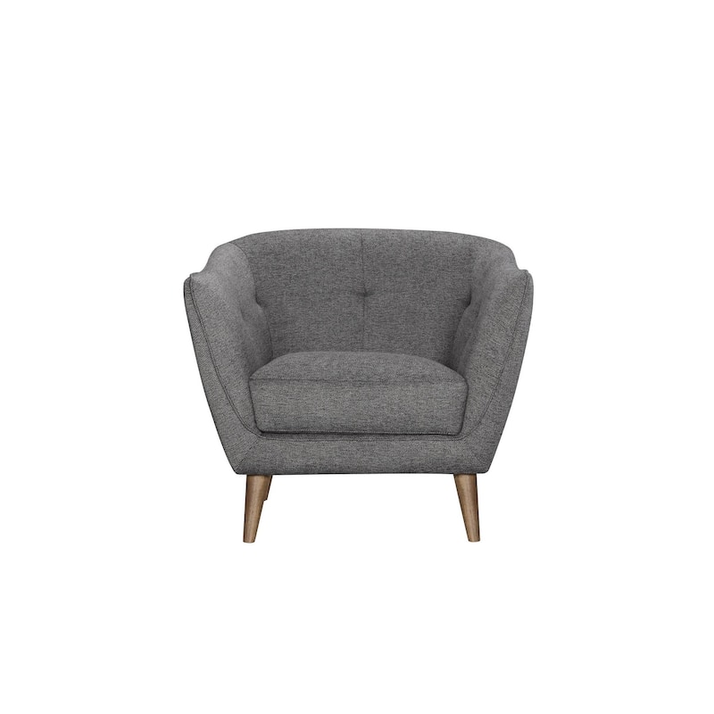 Avery Mid-Century Modern Accent Chair - Slate Grey