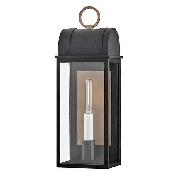 slide 2 of 7, Hinkley Lighting 10660 Campbell 16" Tall Outdoor Wall Sconce Black