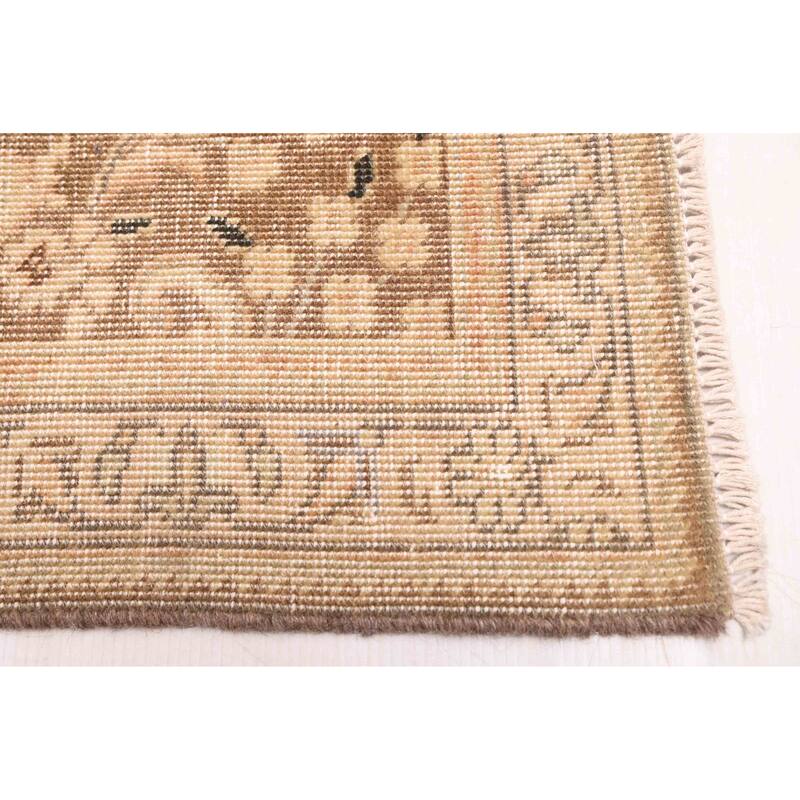 ECARPETGALLERY Hand-knotted Antalya Vintage Brown Wool Rug - 9'4 x 12'6