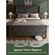 preview thumbnail 50 of 48, Hansabenne Solid Wood Bed Frame Queen and King Platform Bed Frame with Headboard White and Gray