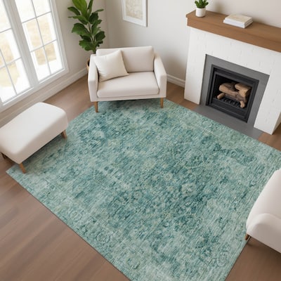 Premium Washable Super Soft Vintage Traditional Mayfield Rug