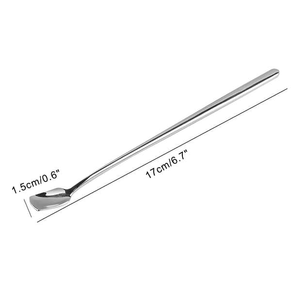 304 Stainless Steel Square Head Ice Spoon With Long Handle For