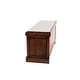 preview thumbnail 5 of 56, Brown Wood Storage Bench with Upholstered Seat - 42 x 15 x 20
