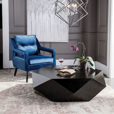 Uttermost Volker 50" Wide Modern Statement Geometric Block Cocktail