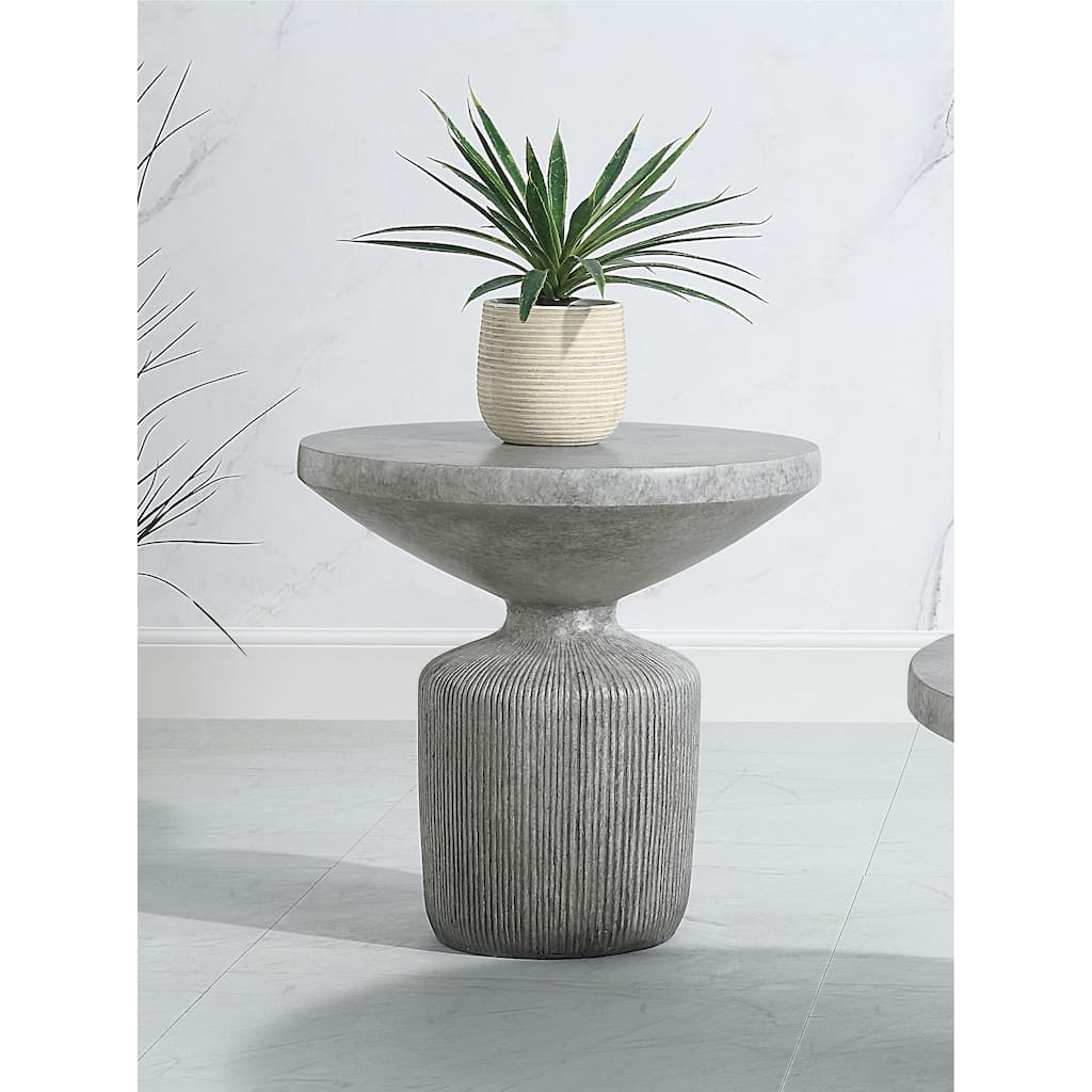 Laddie Weathered Finish End Table Modern End Table Solutions，Compact End Table Collection