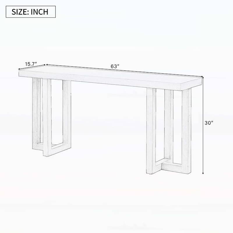 Console Table with Wood Legs,for Entryway,Hallway,Living Room,Bedroom
