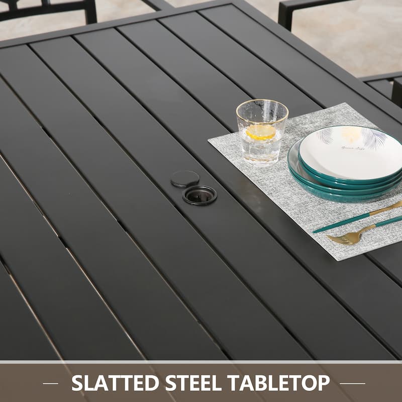 6-Person Patio Outdoor Dining Table