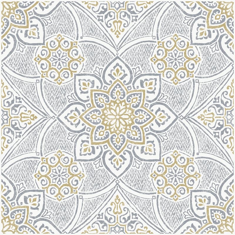 FloorPops Decora Blue Peel and Stick Floor Tiles