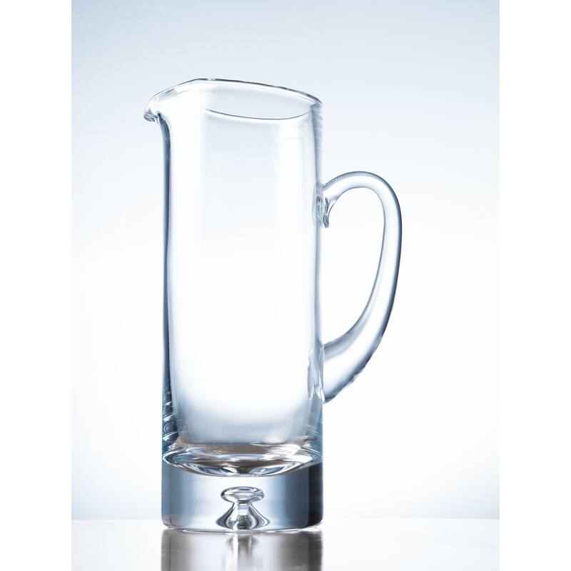 Majestic Gifts Inc. Glass Pitcher W/ Bubble in base-40 oz.-10" Height - 10"
