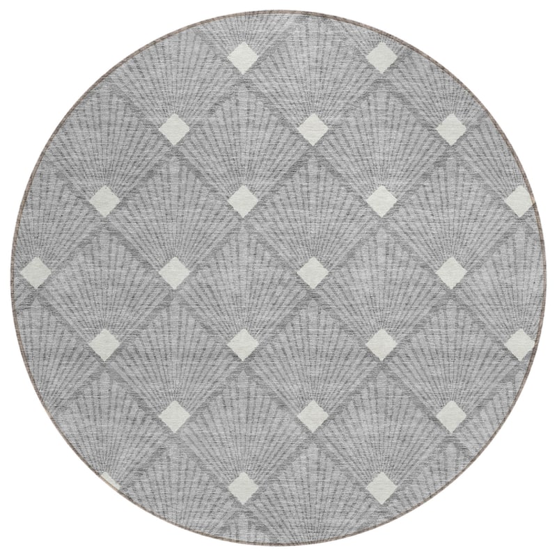 HomeRoots Geometric Transitional Rectangle Outdoor Rug