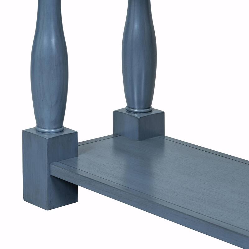 63" Console Table with Drawers and Shelf