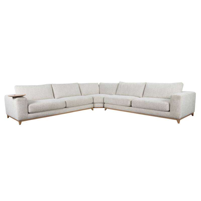 Classic Home Donovan Upholstered Sectional Sofa - 132.3Wx132.3Dx32.3H
