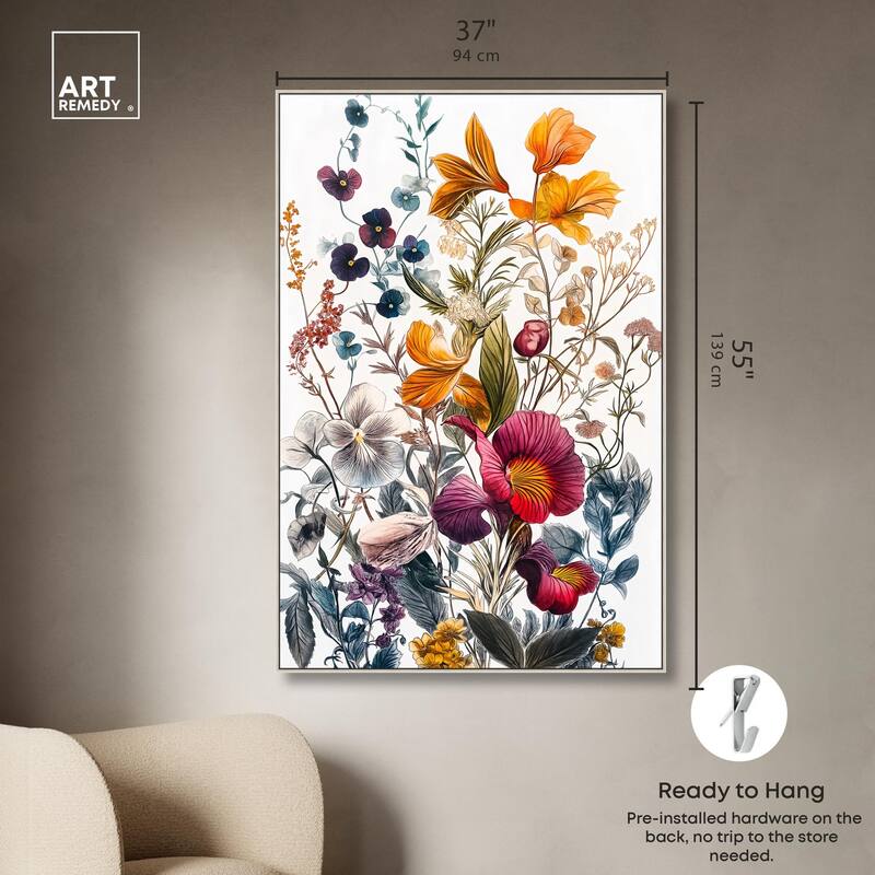 Iris Indigo II Canvas by Art Remedy