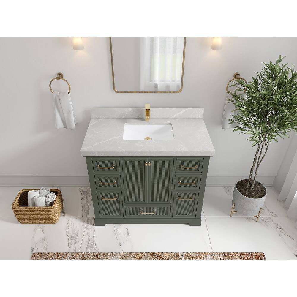 Willow Collections 42 in. W x 22 in. D Alys Single Sink Bathroom Vanity with Countertop