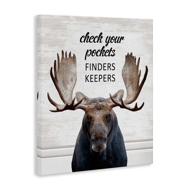 Stupell Check Pockets Laundry Reminder Canvas Wall Art Design By Lettered and Lined