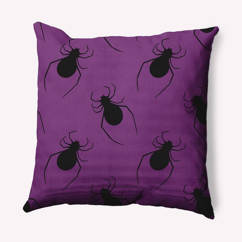 Crawling Spiders Decorative Throw Pillow