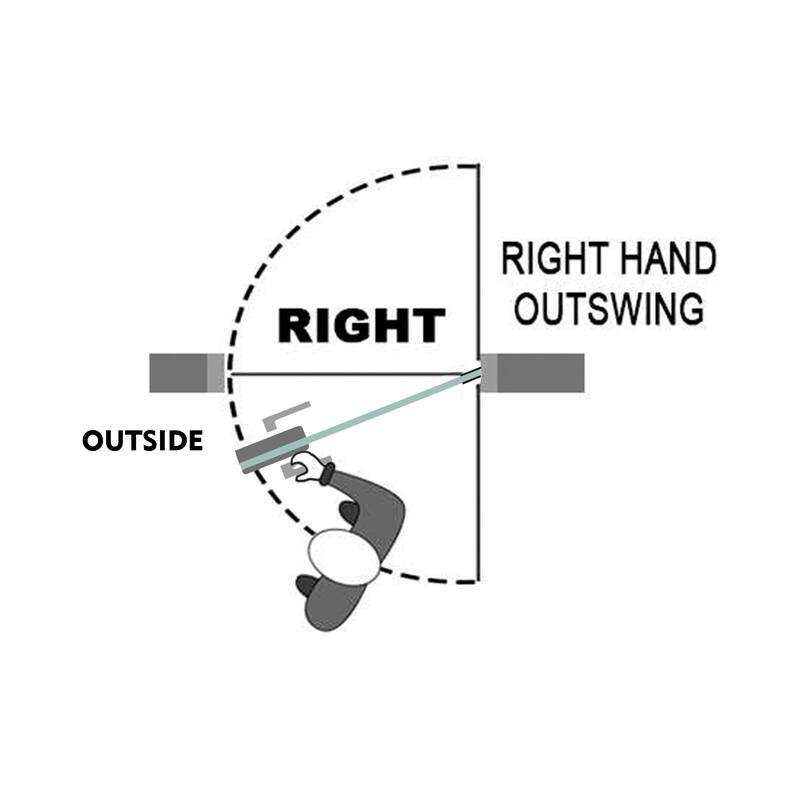 Swing Shower Door with Frosted Design