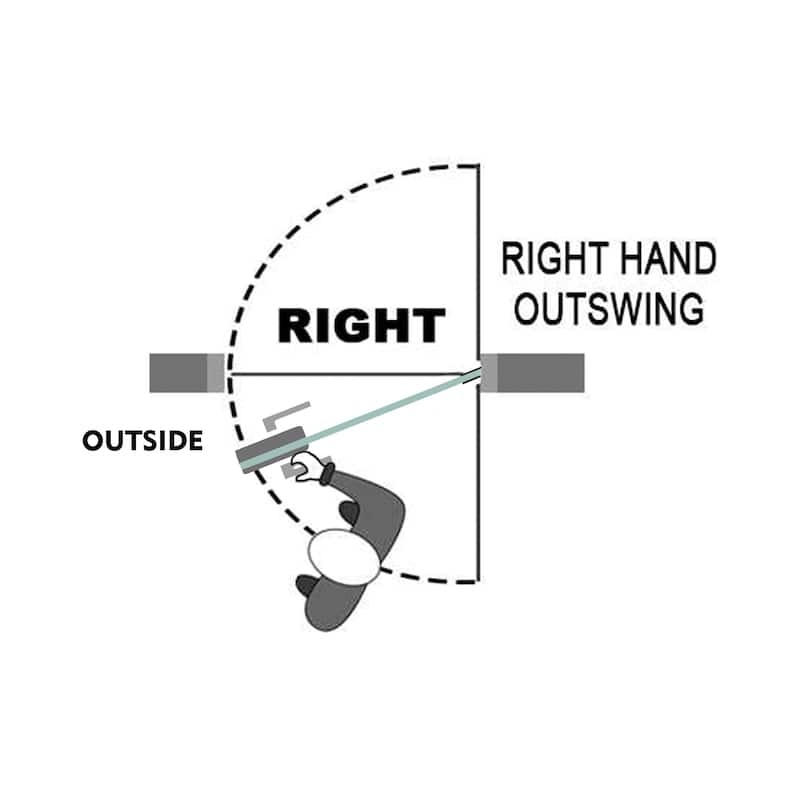 Swing Shower Door with Frosted Design