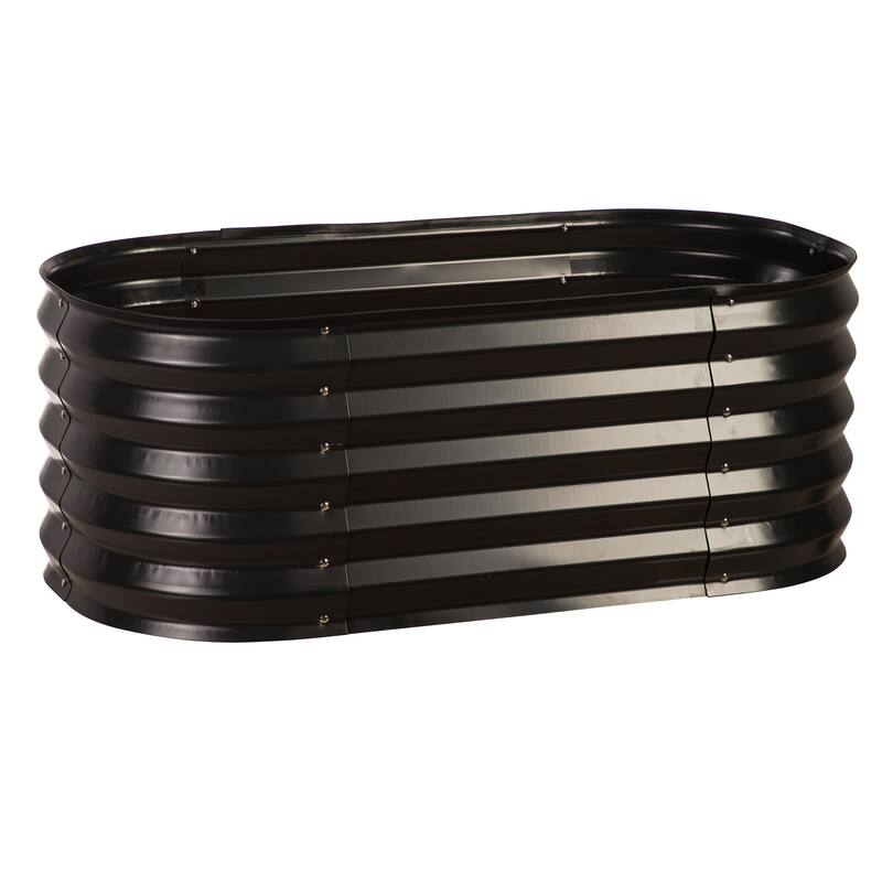 48 in. x 24 in. Large Galvanized Steel Garden Bed