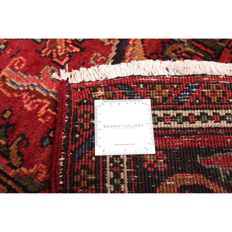 ECARPETGALLERY Hand-knotted Sarabi Dark Red Wool Rug - 6'8 x 9'6