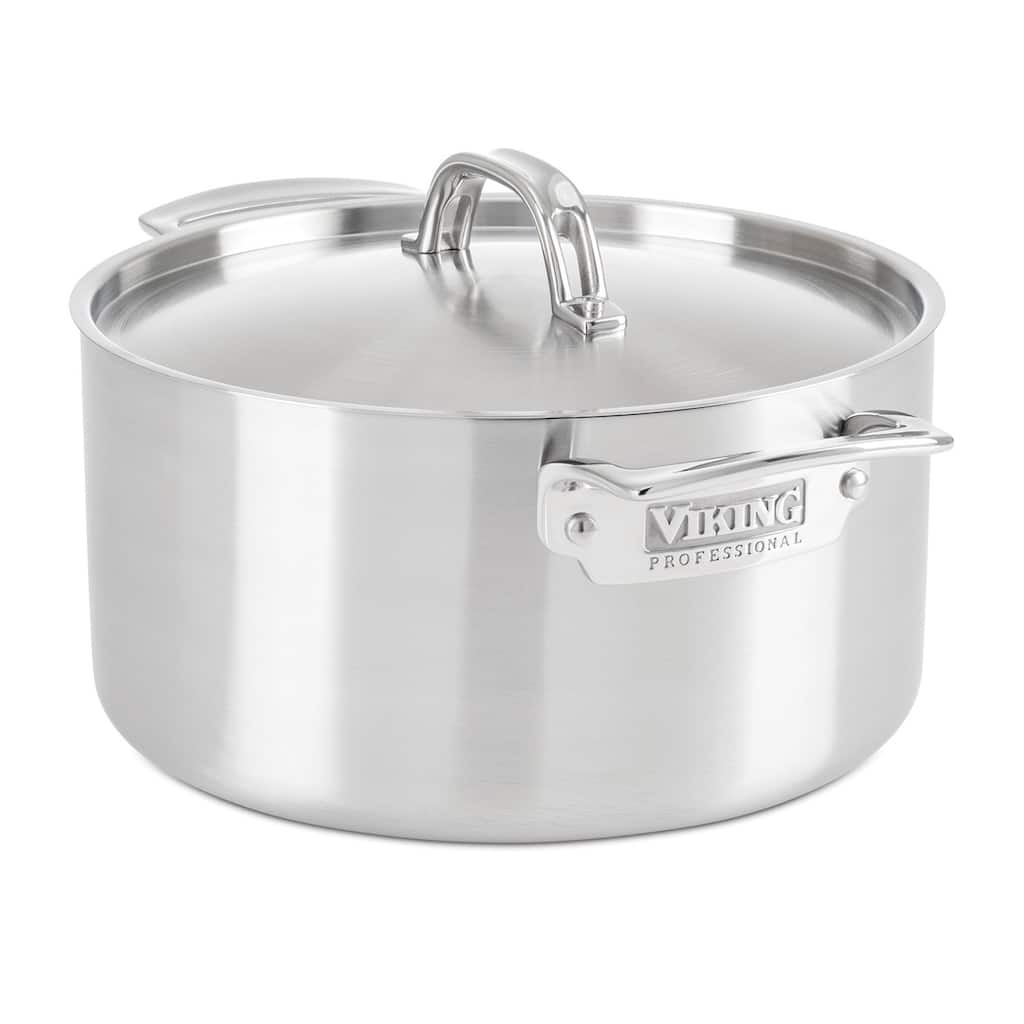 Viking Professional 5-Ply 6.0 Qt., 5.7 l. Stock Pot, Satin Finish