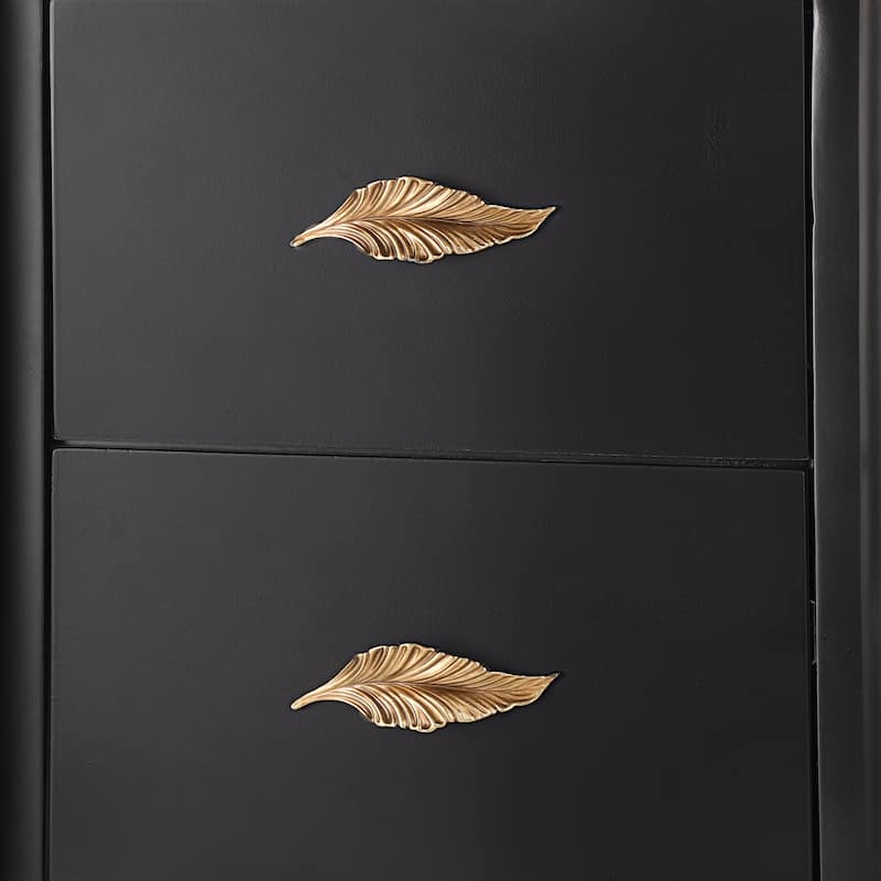 Christopher Knight Home- Zarabeth Wood Nightstand with Curved Profile Design