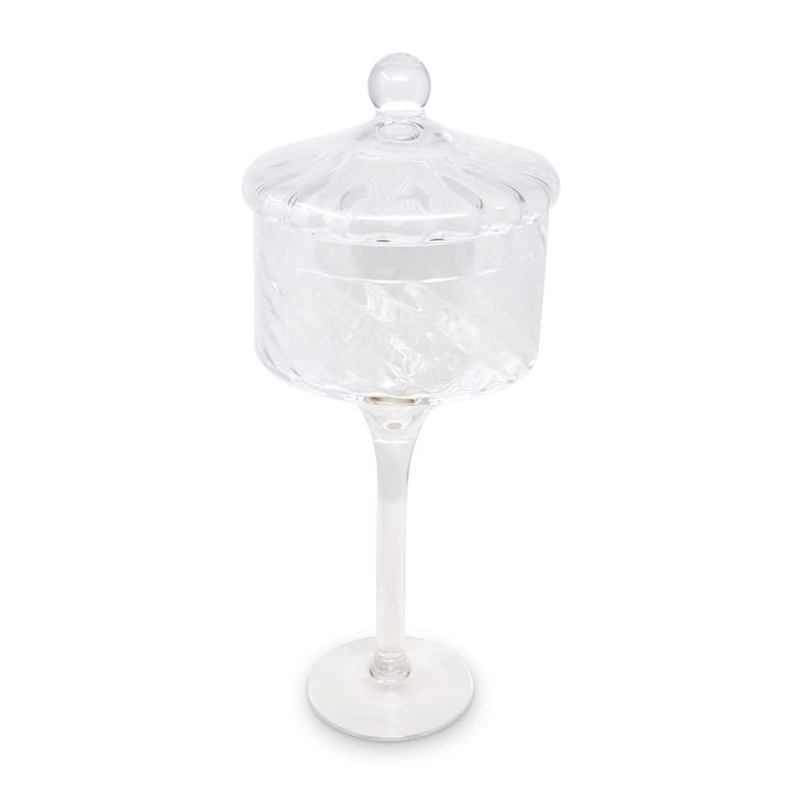Tall Stemmed Cookie Jar, Liscio Ottico