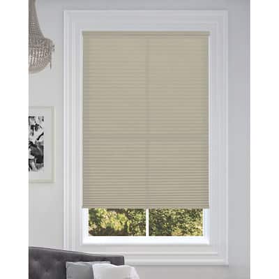 BlindsAvenue Cordless Light Filtering Cellular Honeycomb Shade, 9/16" Single Cell, Misty Gray