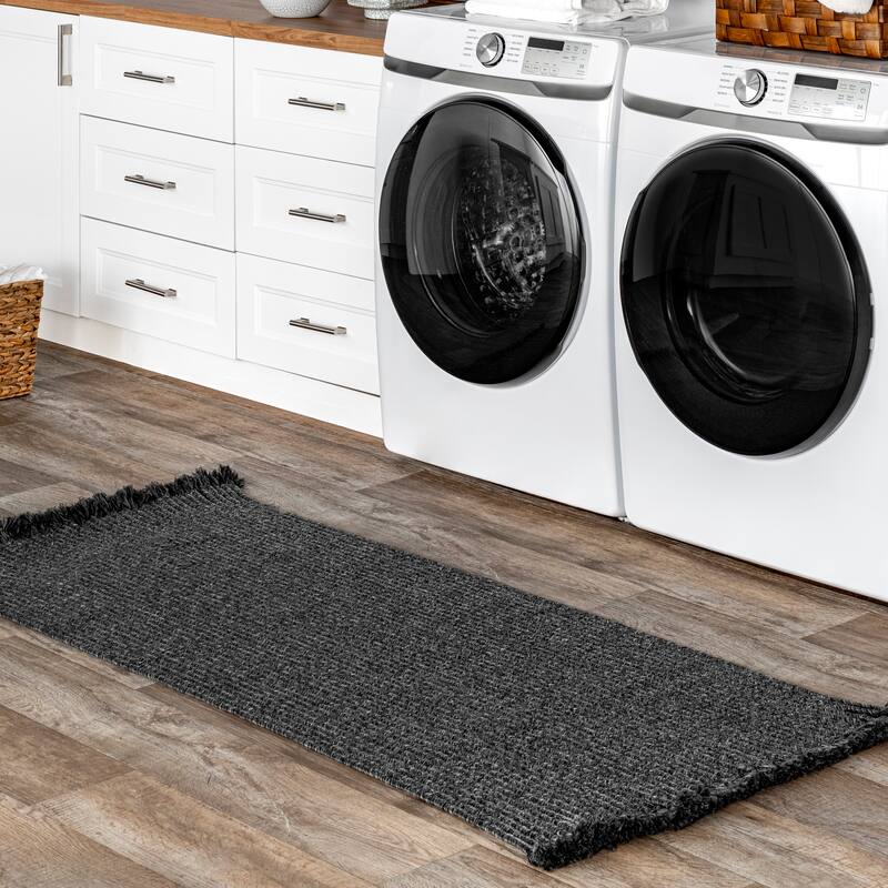Nuloom Braided Courtney Tassel Indoor/Outdoor Area Rug