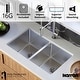 preview thumbnail 6 of 4, Karran 30" Undermount 16-Gauge Stainless Steel 50/50 Double Bowl Kitchen Sink Kit