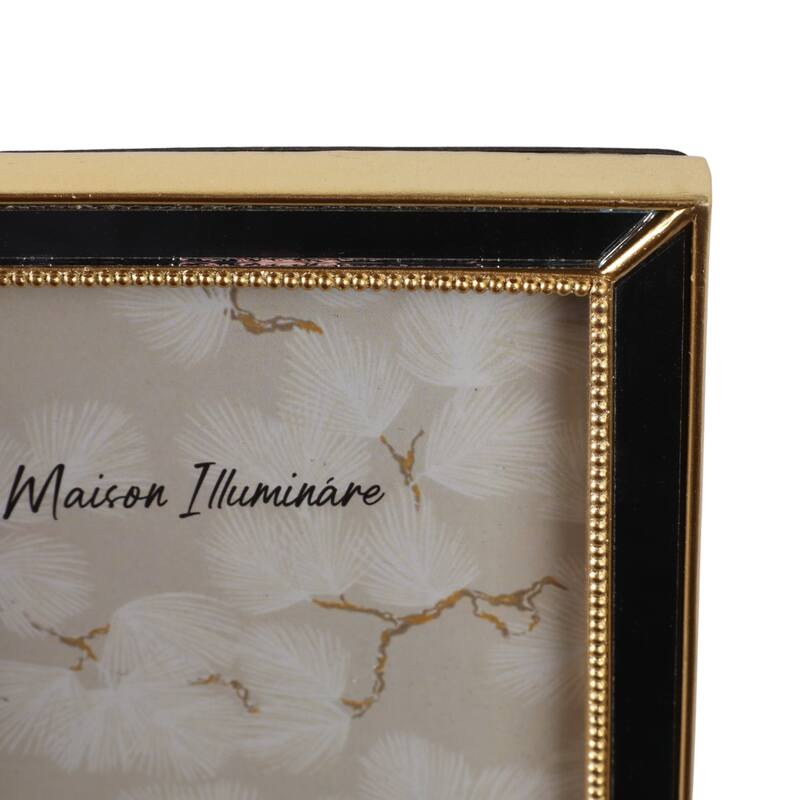 Resin Glass Photo Frame Modern Glam Style Sleek Decorative Detailing