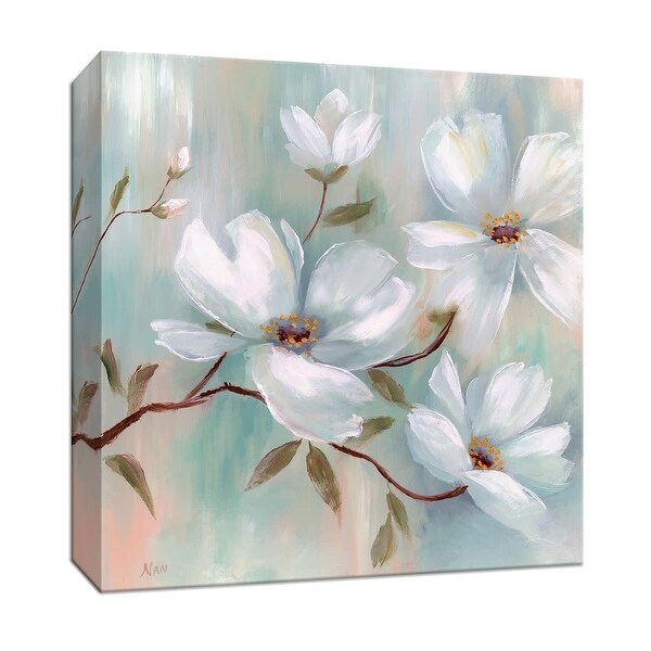 PTM Images 9-147081 PTM Canvas Collection 12" x 12" - "Spring Blush I" Giclee Flowers Art Print on Canvas