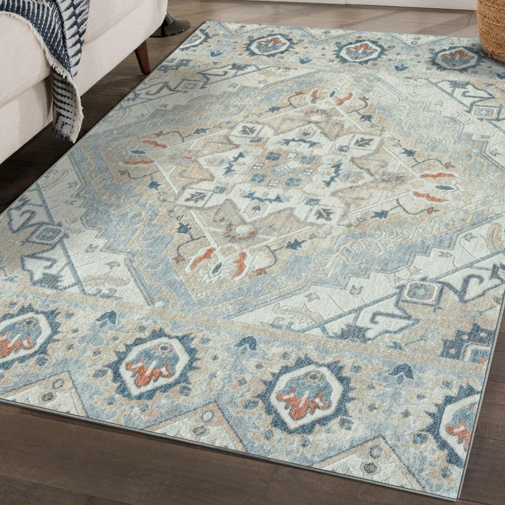 Luxe Weavers Western Geometric Area Rug, for Bedroom and Living Rooms