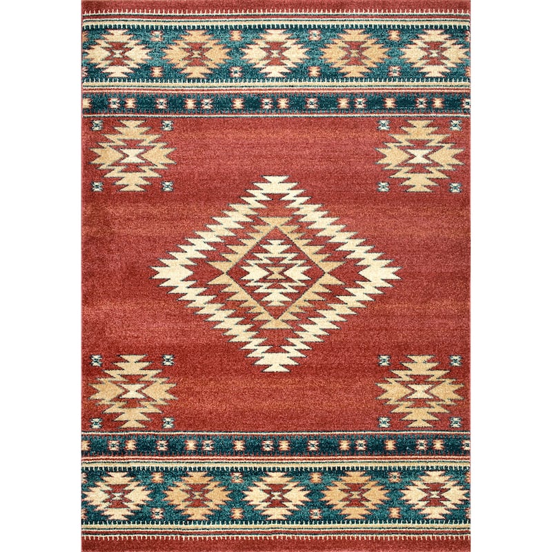 Nuloom Margene Tribal Diamond Area Rug