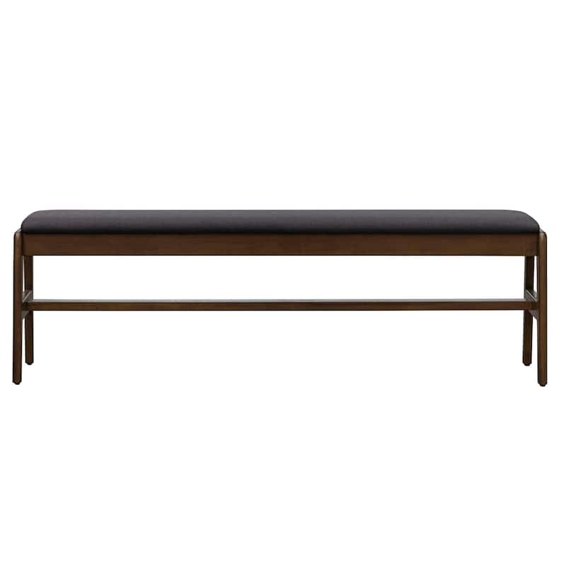 Maya Upholstered Solid Wood Bench