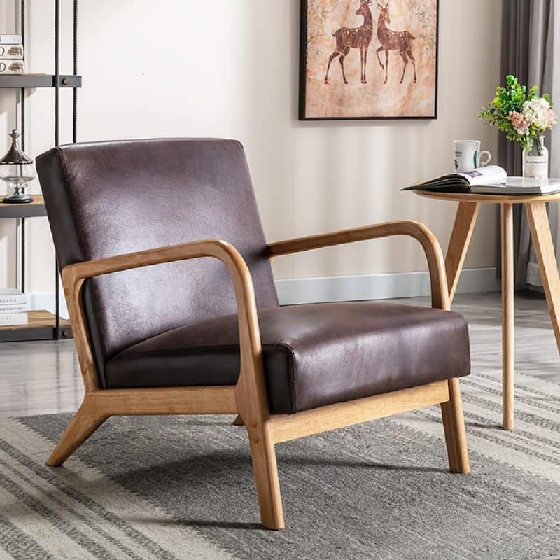 Glostrup 25.2'' Wide Armchair - Dark Brown
