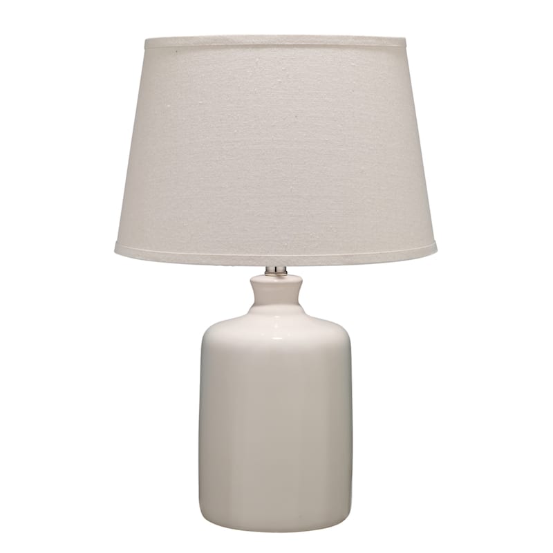 Alden Décor Sabina Jug Glass Table Lamp - Cream