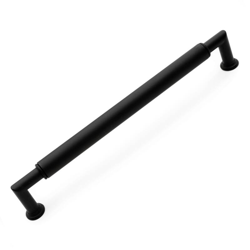 RK International Cylinder 10 Inch Center to Center Handle Cabinet Pull - Black