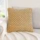 preview thumbnail 70 of 92, Boho Living Jada Braided Cotton/Jute Throw Pillows Mustard Yellow - 18x18