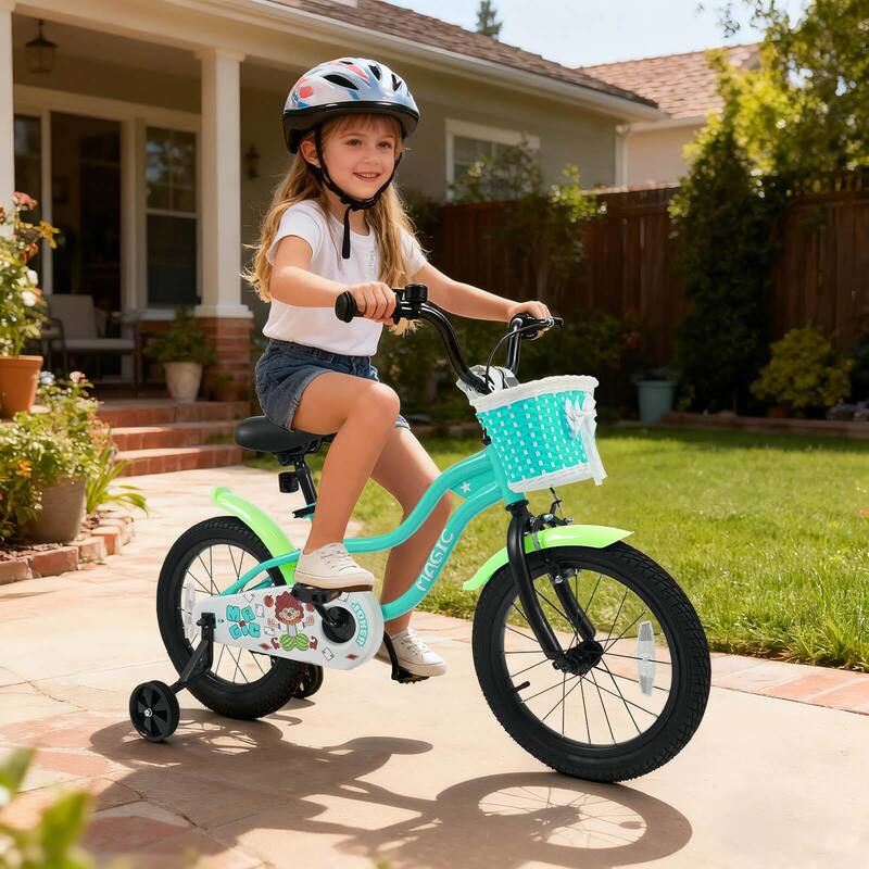 Costway 12”/14”/16”/18” Kids Bike with Training Wheels, Basket, Hand & - See Details