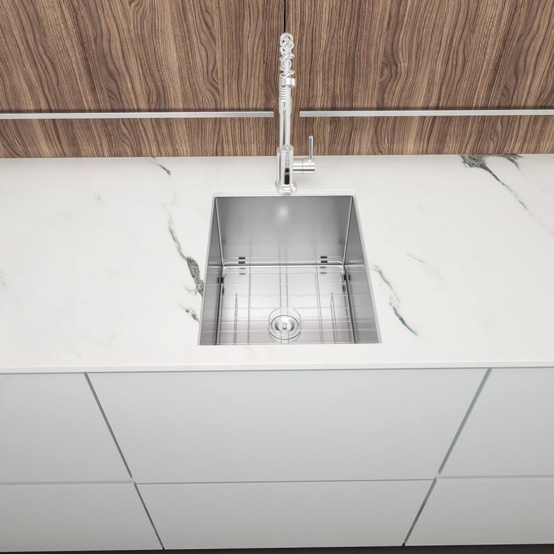 14 Inch Undermount Kitchen Sink 16 Gauge 9 Inch Deep Single Bowl Kitchen Sink Basin