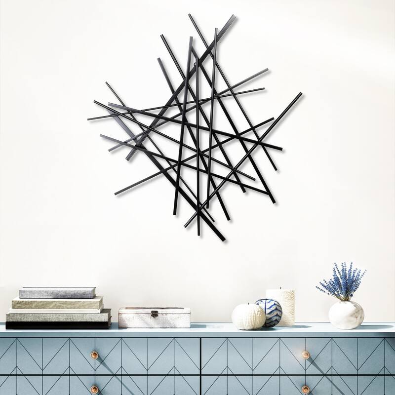 Avalon Black Abstract Wall Art